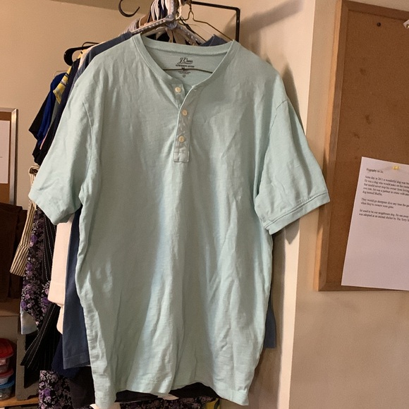 Mens J Crew short sleeve top Large Tall NWOT - Picture 3 of 5